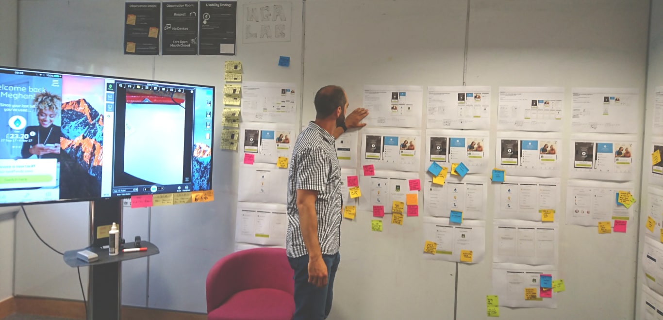 Image of design assets used in creating user journeys and information architecture